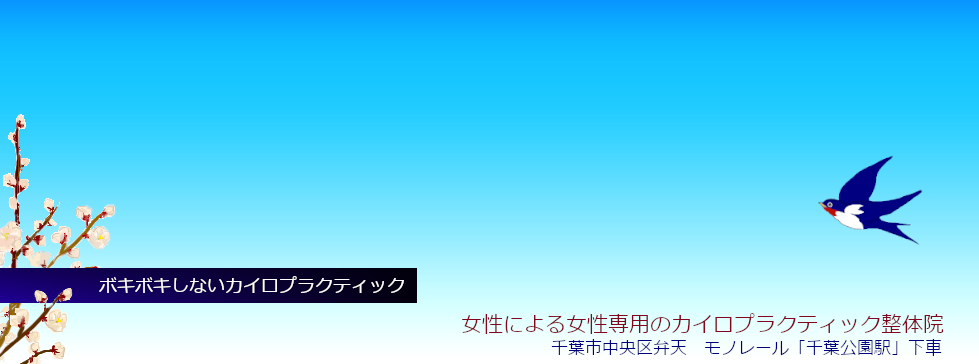女性による女性専用のカイロプラクティック整体院・千葉市中央区